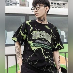 Fanyestore Power of Darkness Green Lightning T-Shirt